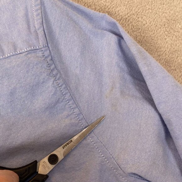 Aeropostale Mens Shirt Small Oxford Button Down Long Sleeve Casual Blue Classic - Picture 5 of 13